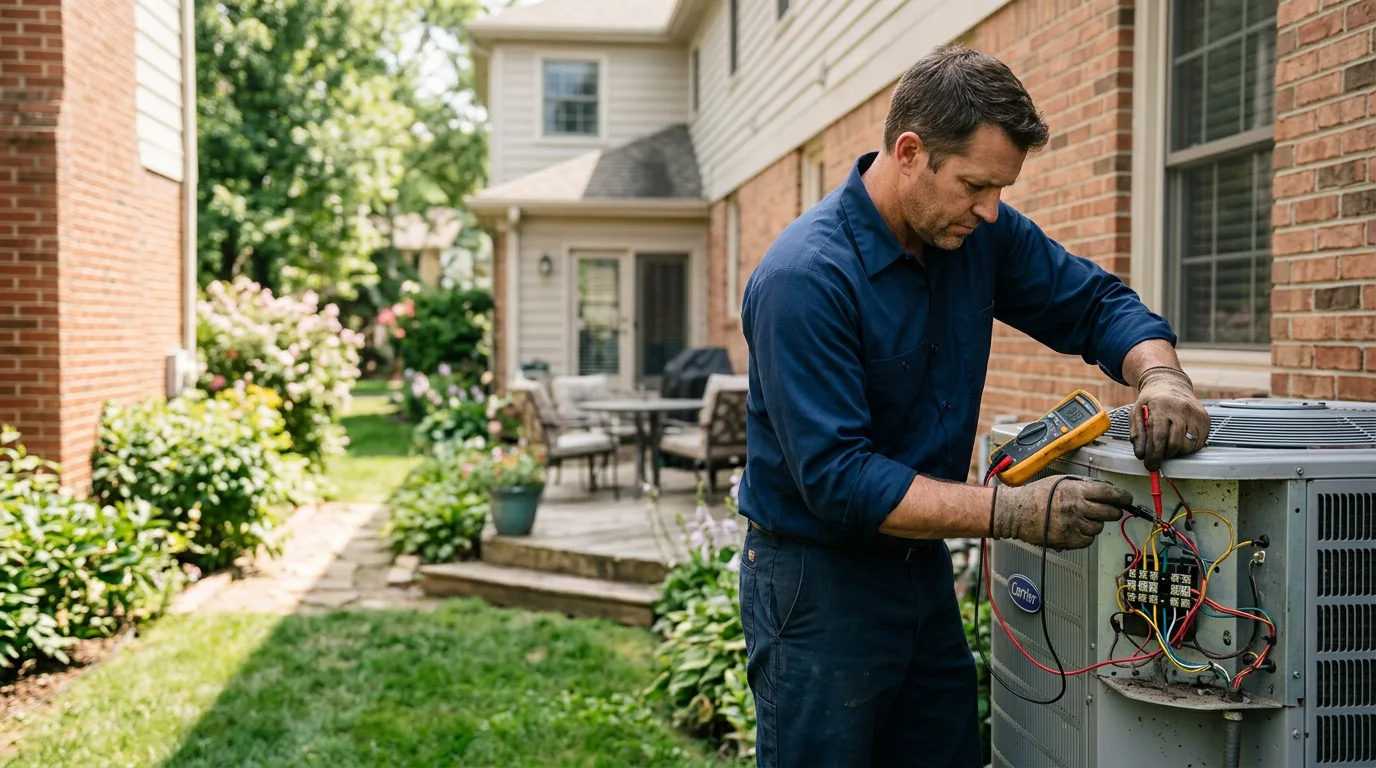 HVAC technician working near Dover, NH